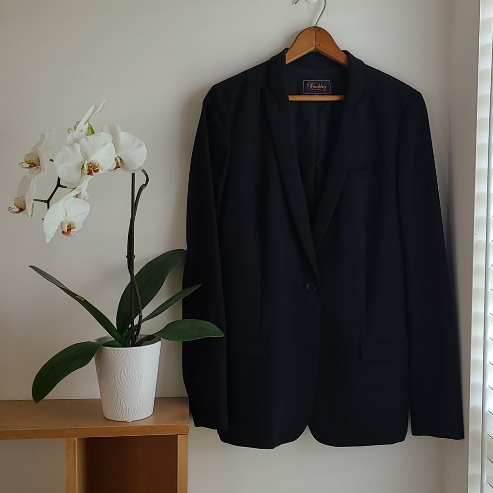 Madewell black tuxedo style boyfriend blazer